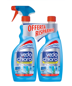 Vedo Chiaro Brillatutto stiklo ir paviršių valiklis, 2 × 500ml