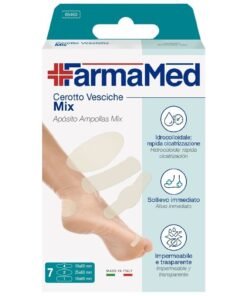 FarmaMed hidrokoloidiniai pleistrai pūslėms Mix, 7 vnt.