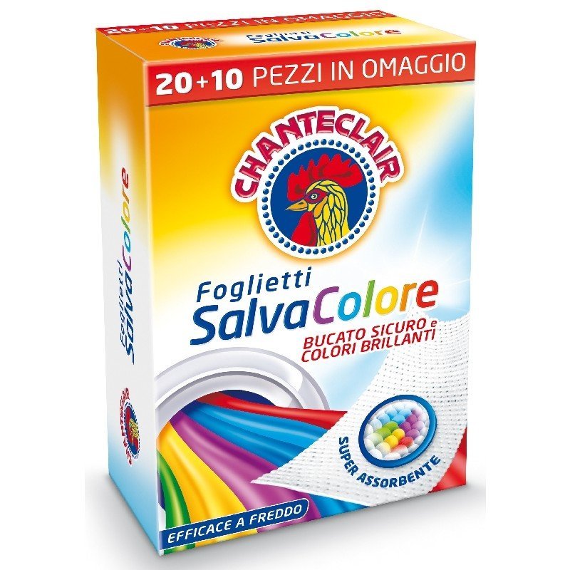 Spalvų surinkimo lapeliai Chanteclair Classic Color Catcher, 20+10 vnt.