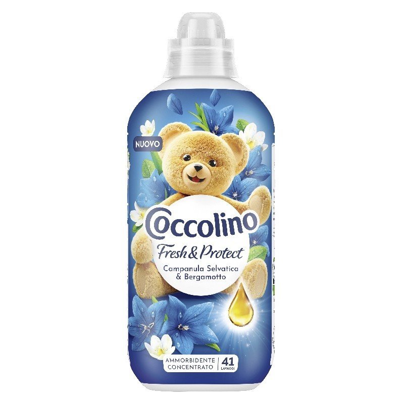 Coccolino Fresh & Protect Campanula Selvatica & Bergamotto minkštiklis, 952 ml