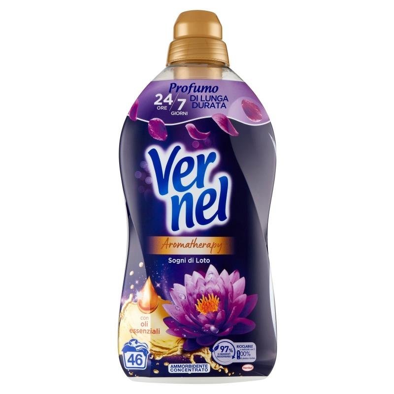 Vernel Aromatherapy Lotus minkštiklis, 1150 ml, 46 skalbimų