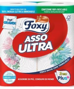 Foxy Asso Ultra virtuviniai rankšluosčiai, 2 rulonai