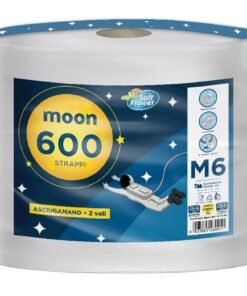 Soft Flower Moon M6 popieriniai rankšluosčiai, 1 rulonas, 600 lapelių