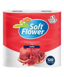 Soft Flower Home virtuviniai rankšluosčiai, 2 rulonai, 120 lapelių