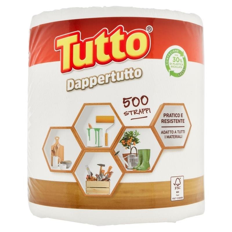Tutto Dappertutto popieriniai rankšluosčiai, 500 lapelių