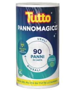 Tutto Pannomagico popieriniai valymo rankšluosčiai, 90 lapelių