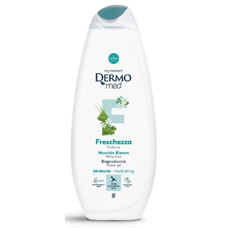 Dermomed Freschezza White Musk dušo gelis su baltojo muskuso aromatu, 450 ml
