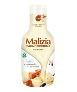 Malizia Latte e Caramello vonios ir dušo putos, 1000 ml