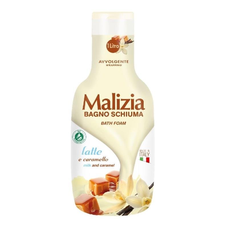 Malizia Latte e Caramello vonios ir dušo putos, 1000 ml