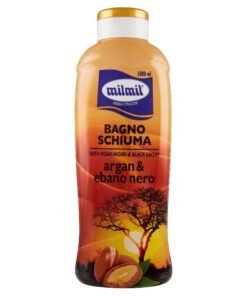 Milmil Argan & Ebano Nero vonios ir dušo putos, 1000 ml