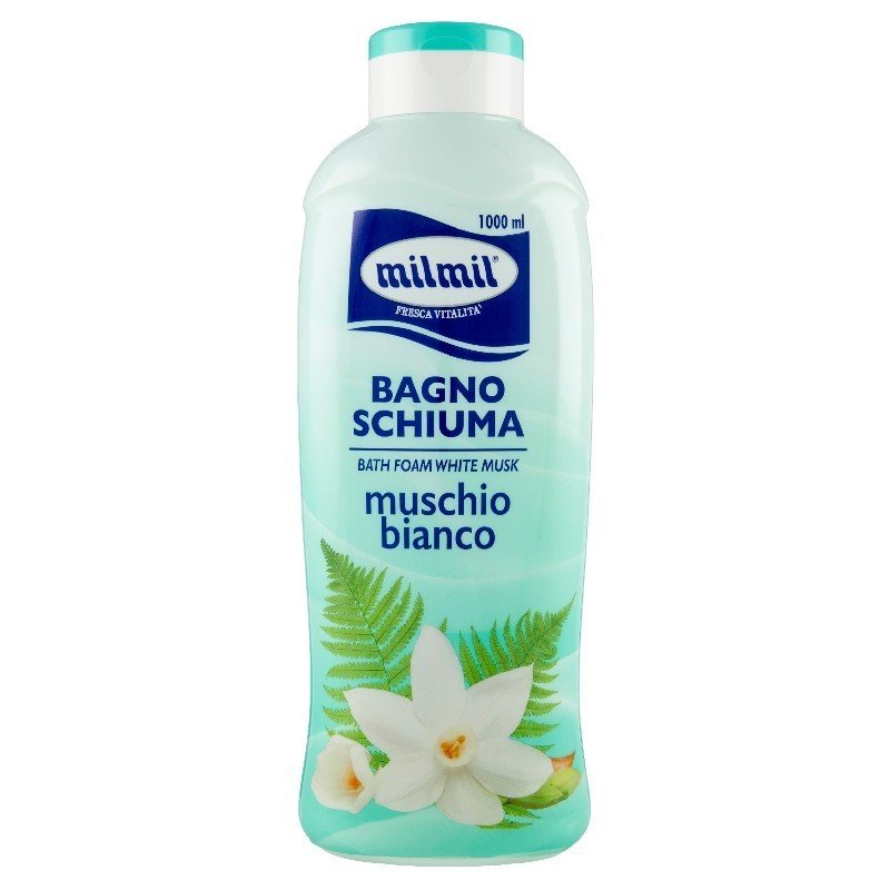 Milmil Muschio Bianco vonios ir dušo putos, 1000 ml