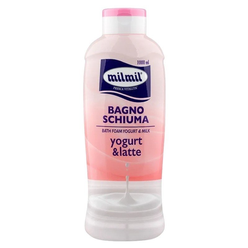 Milmil Yogurt & Latte vonios ir dušo putos, 1000 ml