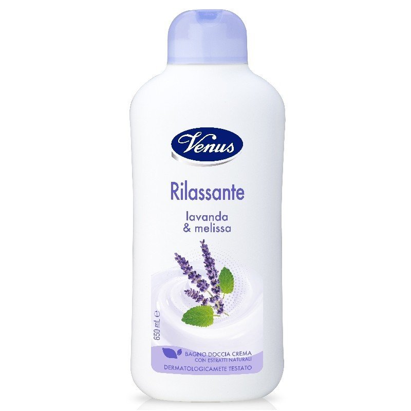 Venus Rilassante kreminės vonios putos su levandomis ir melisa, 650 ml