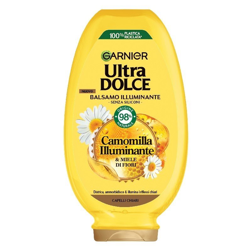 Garnier Ultra Dolce Illuminating Chamomile plaukų balzamas, 200 ml