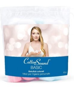 Cotton Sound spalvoti vatos kamuoliukai, 40 vnt.