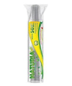 Naturia plastikinės stiklinės, 50 vnt