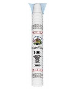 Aristea plastikiniai kavos puodeliai, 80 ml, 100 vnt