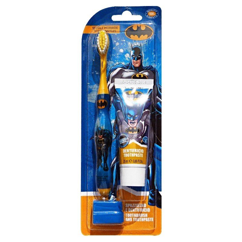 Batman vaikiškas dantų šepetėlio ir dantų pastos rinkinys, 25 ml