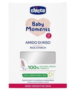 Chicco Baby Moments ryžių krakmolas jautriai kūdikio odai, 250 ml
