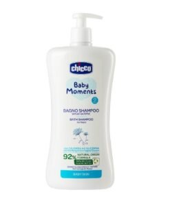 Chicco Baby Moments švelnus kūno ir plaukų prausiklis kūdikiams, 750 ml
