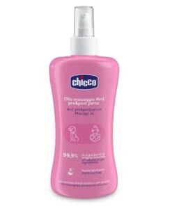 Chicco Baby 4 in 1 masažinis aliejus prieš ir po gimdymo, 200 ml