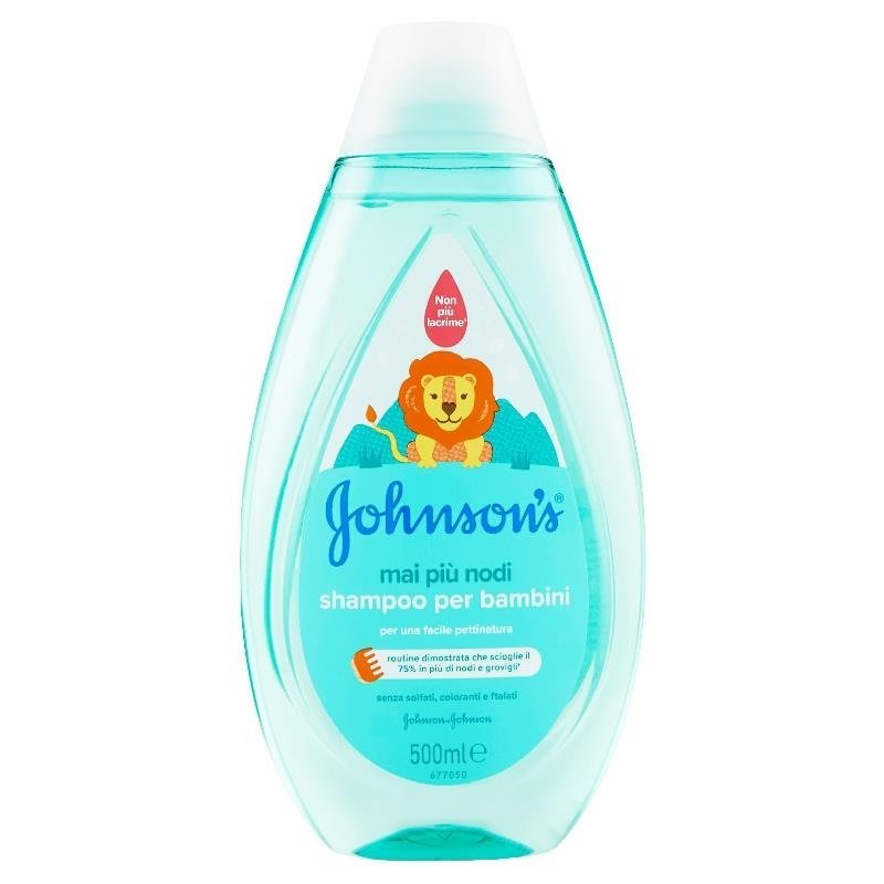 Johnson’s Baby No More Knots vaikiškas šampūnas lengvam iššukavimui, 500 ml