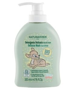 Naturaverde Baby BIO švelnus veido ir kūno prausiklis kūdikiams, 200 ml