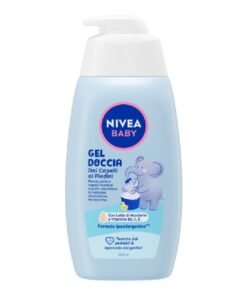 Nivea Baby šampūnas ir kūno prausiklis su dozatoriumi, 500 ml