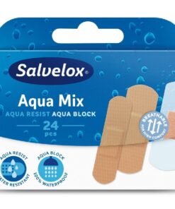 Salvelox Aqua Mix vandeniui atsparūs pleistrai, 24 vnt.