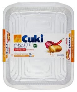 Cuki aliuminio indai 12 porcijų, be dangčio, 2 vnt.