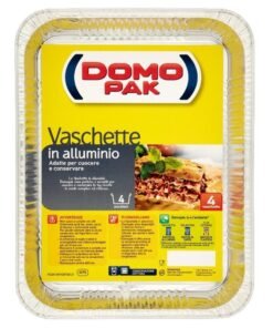 Domopak aliuminio indai 4 porcijų R75, be dangčio, 4 vnt.