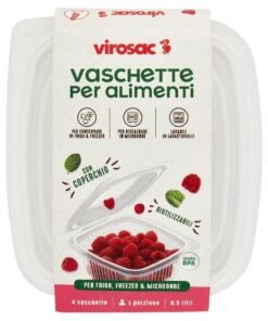 Alternative view of Plastikiniai maisto indai su dangčiu VIROSAC (įvairūs)