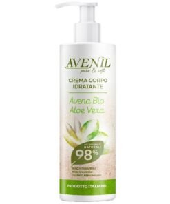 Avenil drėkinamasis kūno kremas su ekologiškomis avižomis ir alaviju, 400 ml