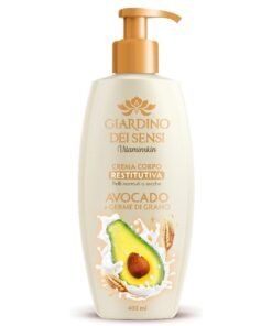 Giardino dei Sensi atkuriamasis kūno kremas su avokadų aliejumi ir kviečių gemalais, 400 ml