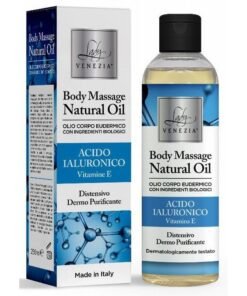 Lady Venezia natūralus masažo aliejus su hialurono rūgštimi ir vitaminu E, 250 ml