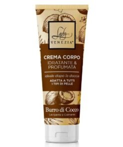 Lady Venezia drėkinamasis ir kvapnus kūno kremas su kokosų sviestu, 200 ml
