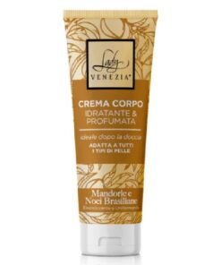 Lady Venezia drėkinamasis ir kvapnus kūno kremas su migdolais ir braziliniais riešutais, 200 ml