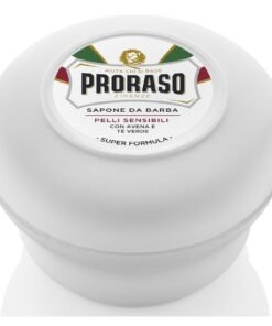 Proraso White skutimosi muilas jautriai odai su žaliosios arbatos ir avižų ekstraktais, 150 ml