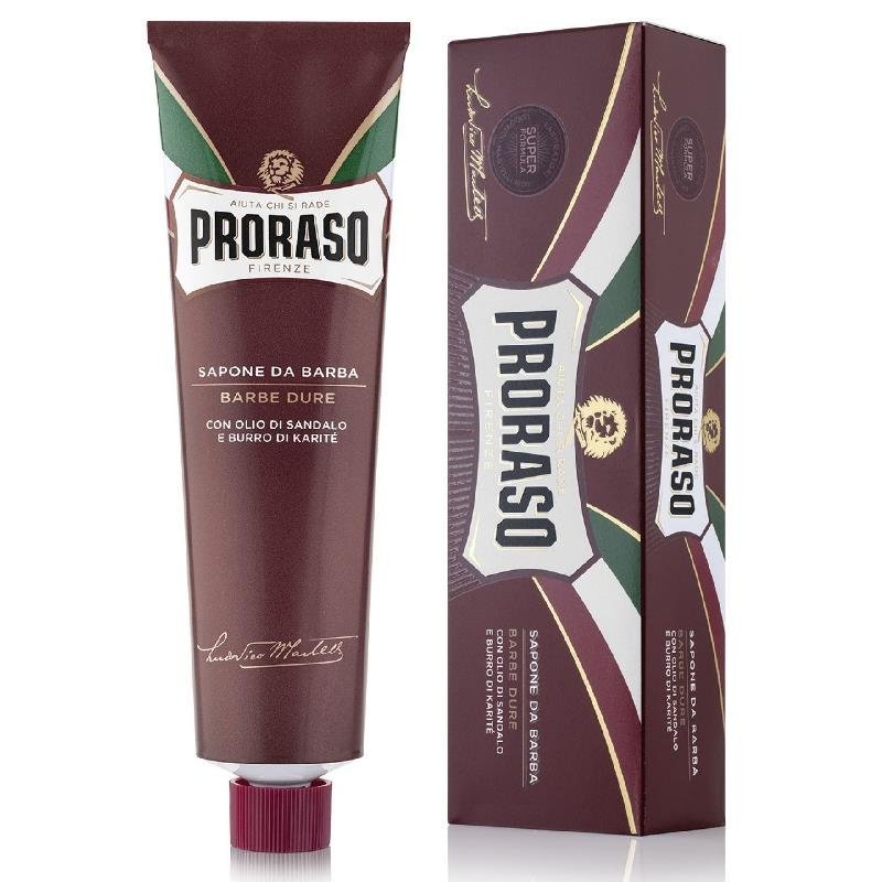 Proraso Red skutimosi kremas su sandalmedžio aliejumi ir taukmedžio sviestu, 150 ml