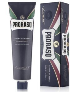 Proraso Blue apsauginis skutimosi kremas su alavijais ir vitaminu E, 150 ml