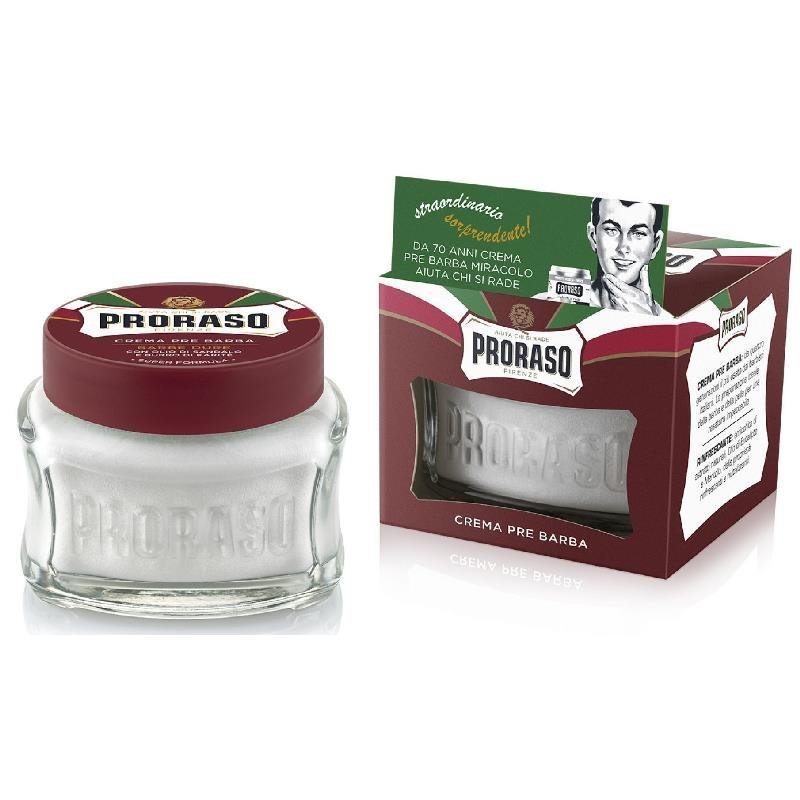 Proraso Red priešskutiminis kremas su sandalmedžio aliejumi ir taukmedžio sviestu, 100 ml