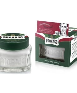 Proraso Green profesionalus priešskutiminis kremas su eukaliptų aliejumi ir mentoliu, 300 ml