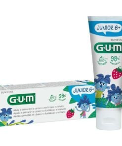GUM Junior 6+ braškių skonio dantų pasta vaikams, 50 ml