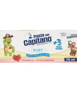 Pasta del Capitano Baby braškių skonio dantų pasta vaikams