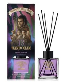 Compagnia delle Indie Sandokan namų kvapas su lazdelėmis Peony & Amber, 100 ml