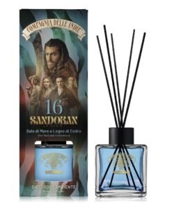 Compagnia delle Indie Sandokan namų kvapas su lazdelėmis Sea Salt & Cedarwood, 100 ml
