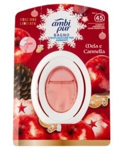 Ambi Pur „Bagno Mela e Cannella“ vonios gelinis kvapų sugėriklis, iki 45 dienų (riboto leidimo)