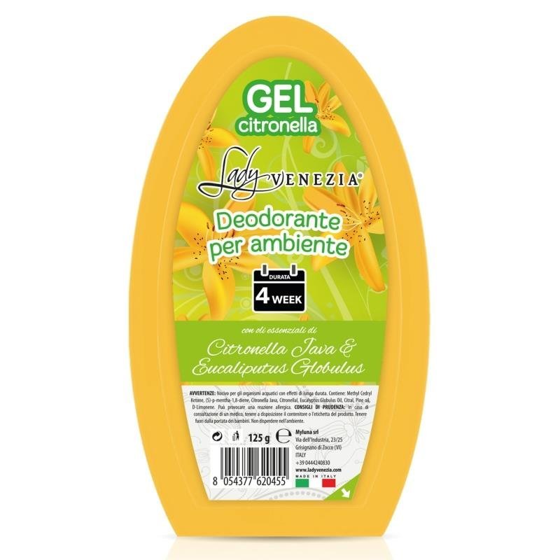 Lady Venezia Gel Citronella – oro gaiviklis, 125 g