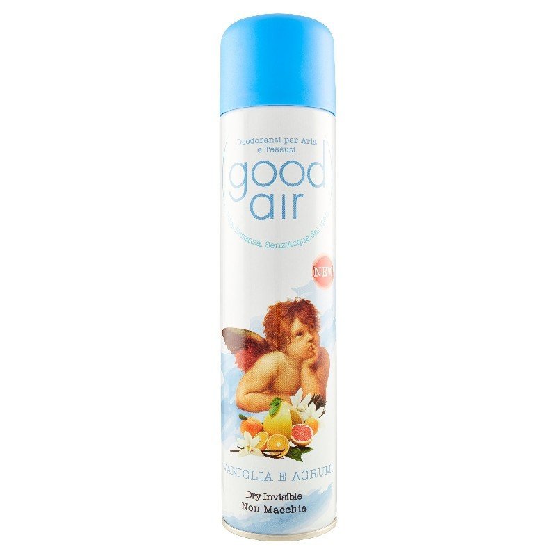 Good Air Vanilla & Citrus patalpų gaiviklis purškiamas, 400 ml