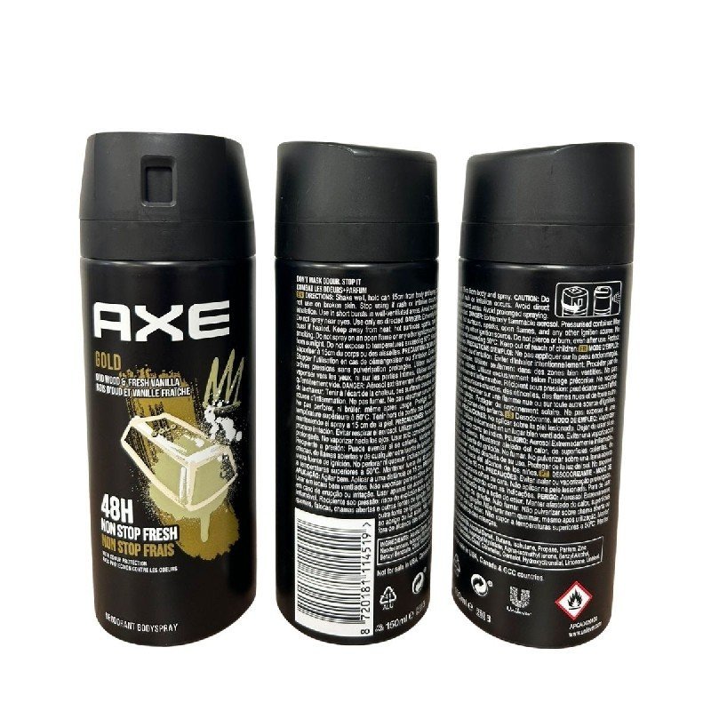AXE Gold purškiamas dezodorantas vyrams, 150 ml